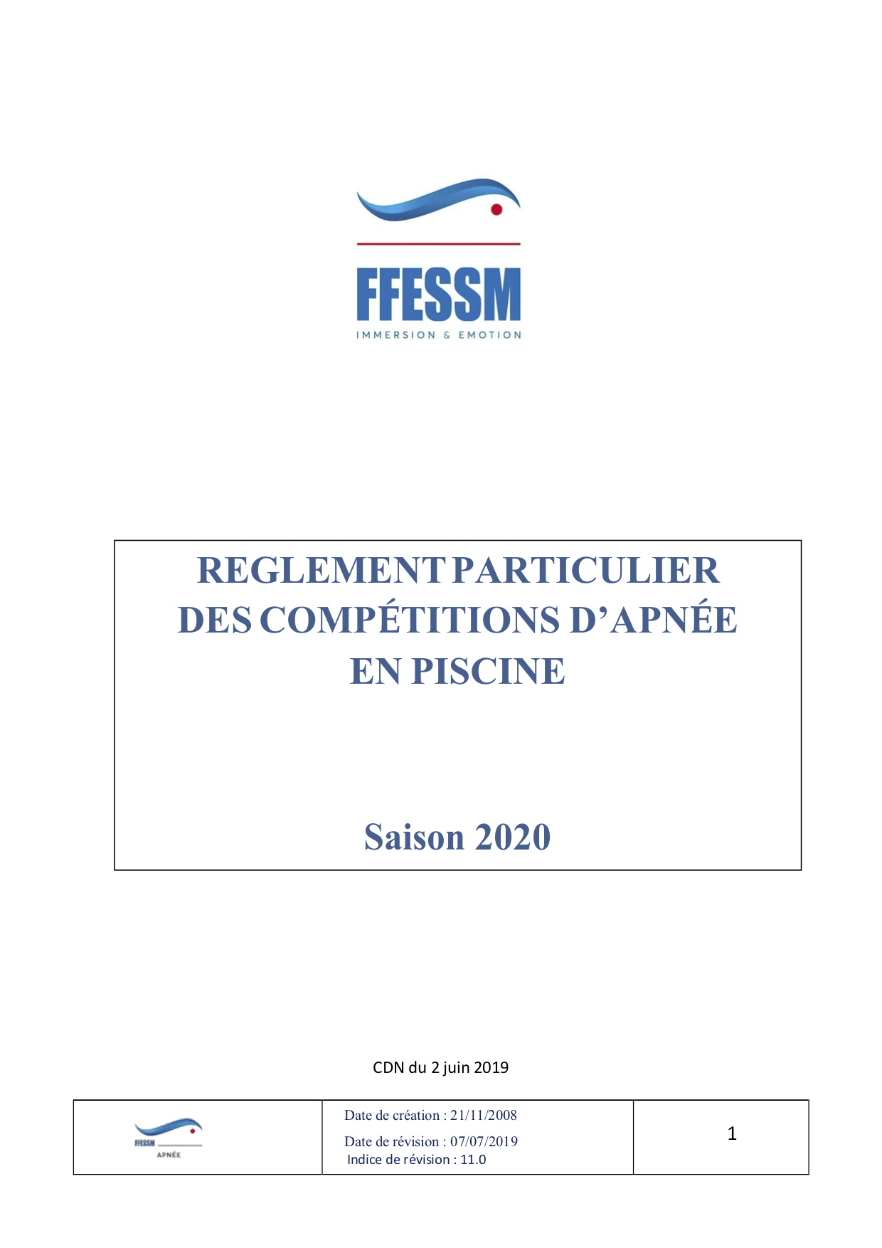 Reglement compétition piscine saison 2020 v11